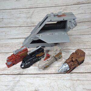 Transformers Energon Leader Class Optimus Prime Trailer with 4 Vehicles Inside